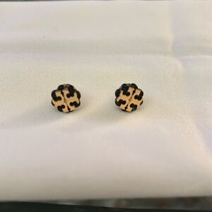 One pair Tory Burch Navy Stud earrings.